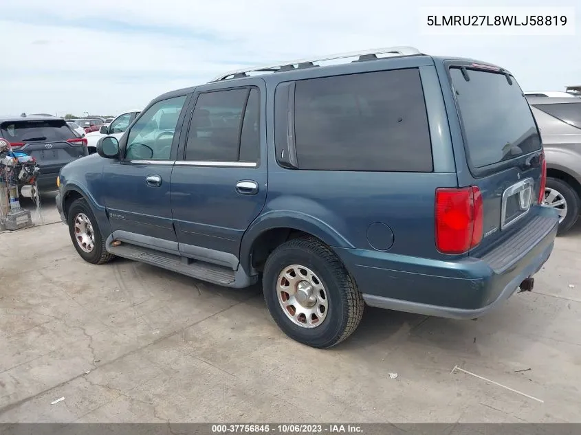 5LMRU27L8WLJ58819 1998 Lincoln Navigator