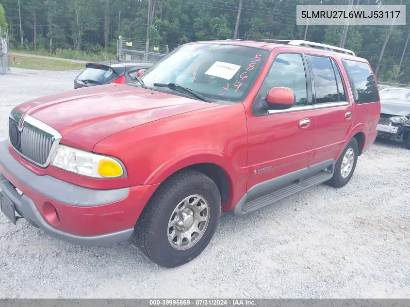 1998 Lincoln Navigator VIN: 5LMRU27L6WLJ53117 Lot: 39995869