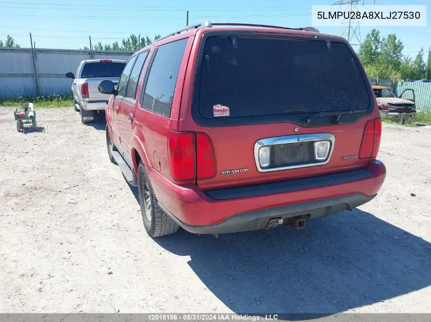 1999 Lincoln Navigator VIN: 5LMPU28A8XLJ27530 Lot: 12018156