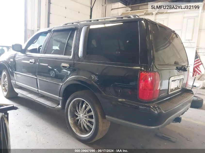 2000 Lincoln Navigator VIN: 5LMFU28A2YLJ32199 Lot: 39667090