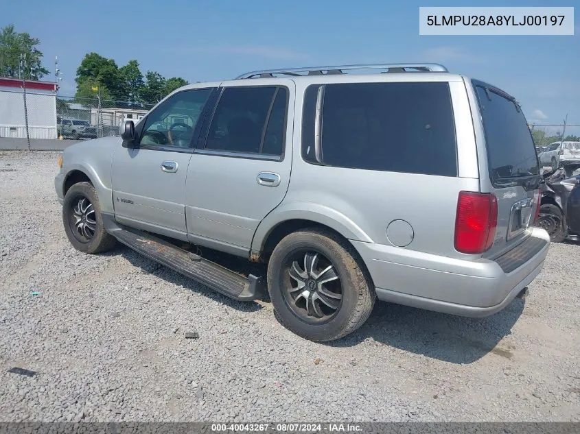 5LMPU28A8YLJ00197 2000 Lincoln Navigator