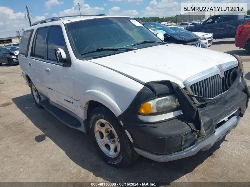 5LMRU27A1YLJ12217 2000 Lincoln Navigator