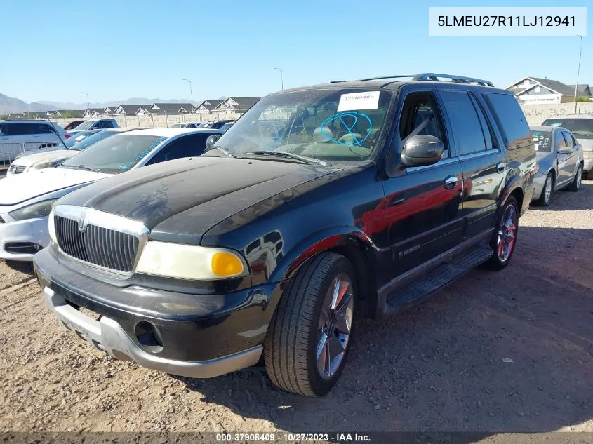 2001 Lincoln Navigator VIN: 5LMEU27R11LJ12941 Lot: 37908409