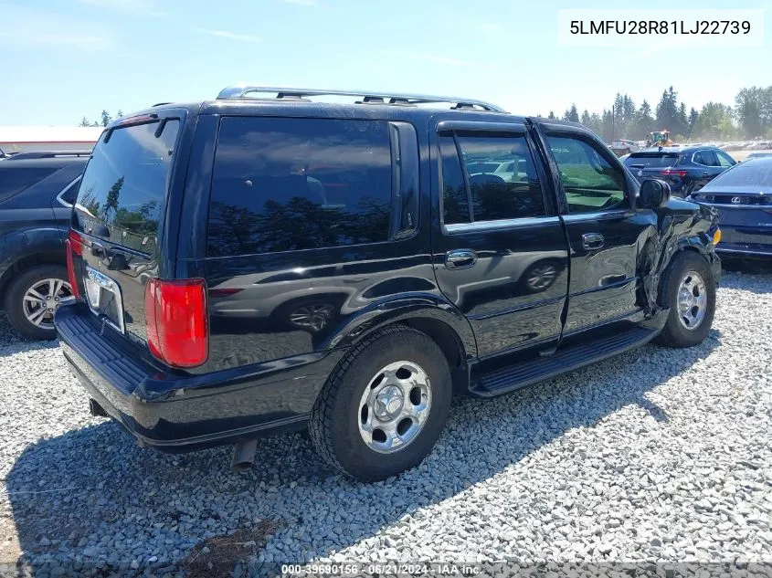 2001 Lincoln Navigator VIN: 5LMFU28R81LJ22739 Lot: 39690156