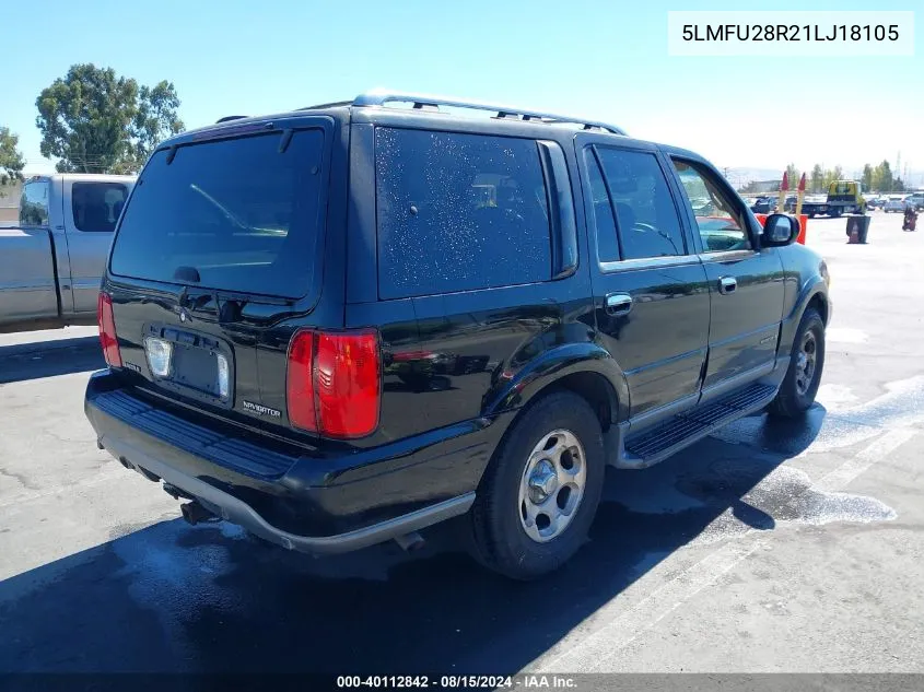 5LMFU28R21LJ18105 2001 Lincoln Navigator