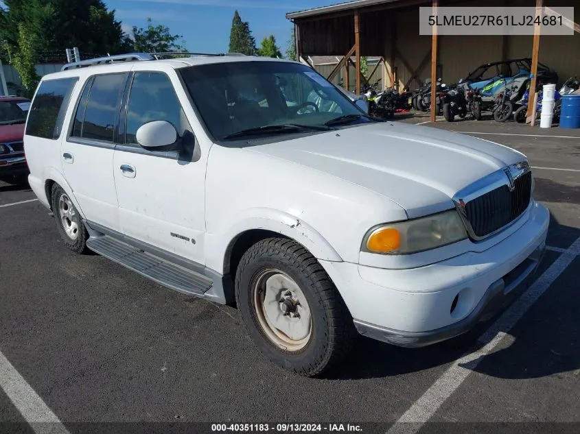 2001 Lincoln Navigator VIN: 5LMEU27R61LJ24681 Lot: 40351183