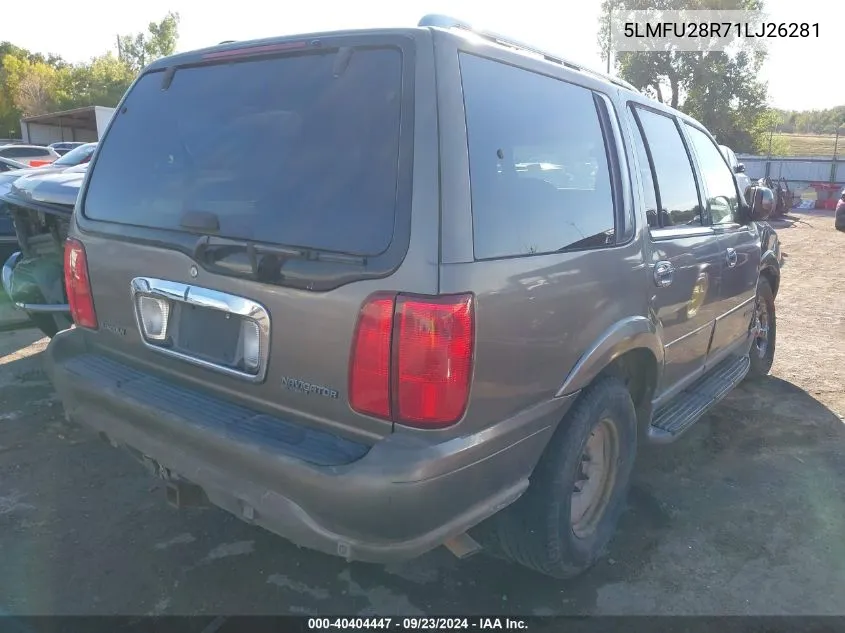 5LMFU28R71LJ26281 2001 Lincoln Navigator