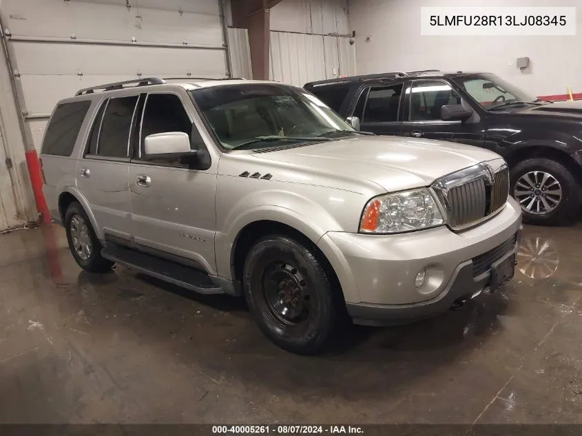 2003 Lincoln Navigator VIN: 5LMFU28R13LJ08345 Lot: 40005261