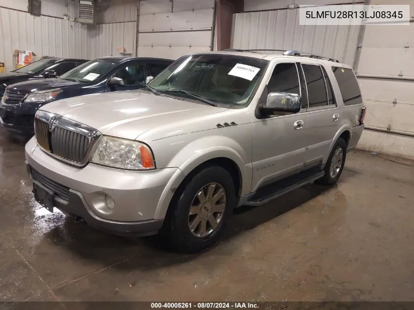 2003 Lincoln Navigator VIN: 5LMFU28R13LJ08345 Lot: 40005261