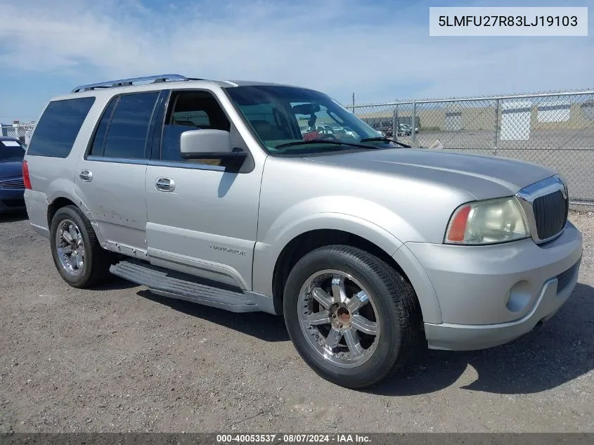 5LMFU27R83LJ19103 2003 Lincoln Navigator