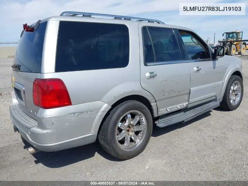 5LMFU27R83LJ19103 2003 Lincoln Navigator