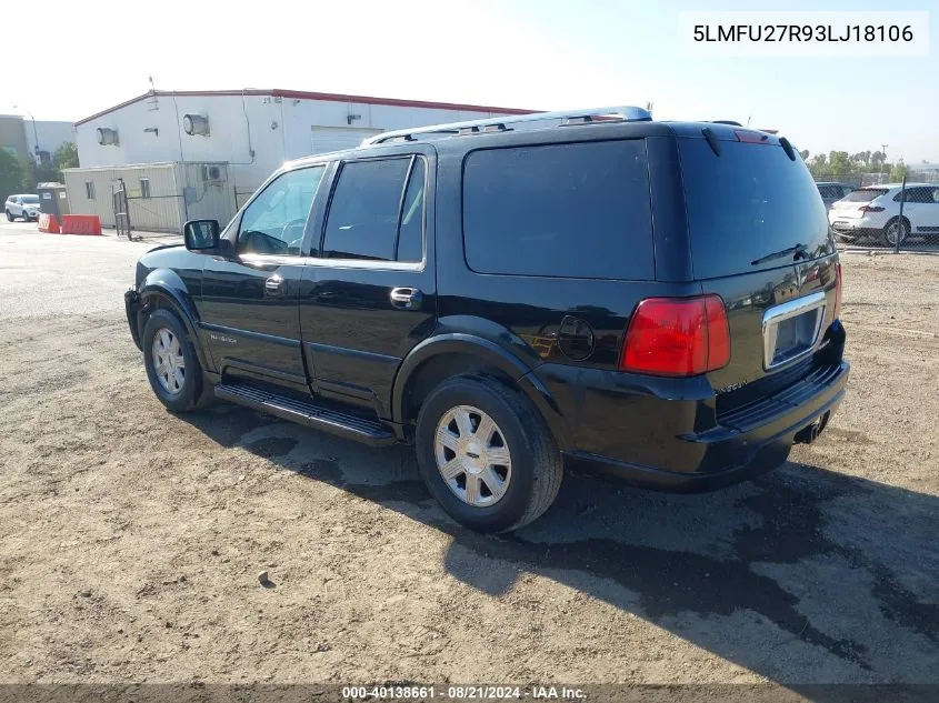 5LMFU27R93LJ18106 2003 Lincoln Navigator