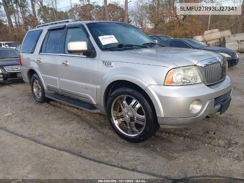 5LMFU27R93LJ27341 2003 Lincoln Navigator