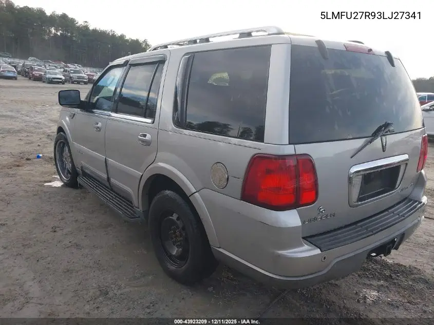 5LMFU27R93LJ27341 2003 Lincoln Navigator