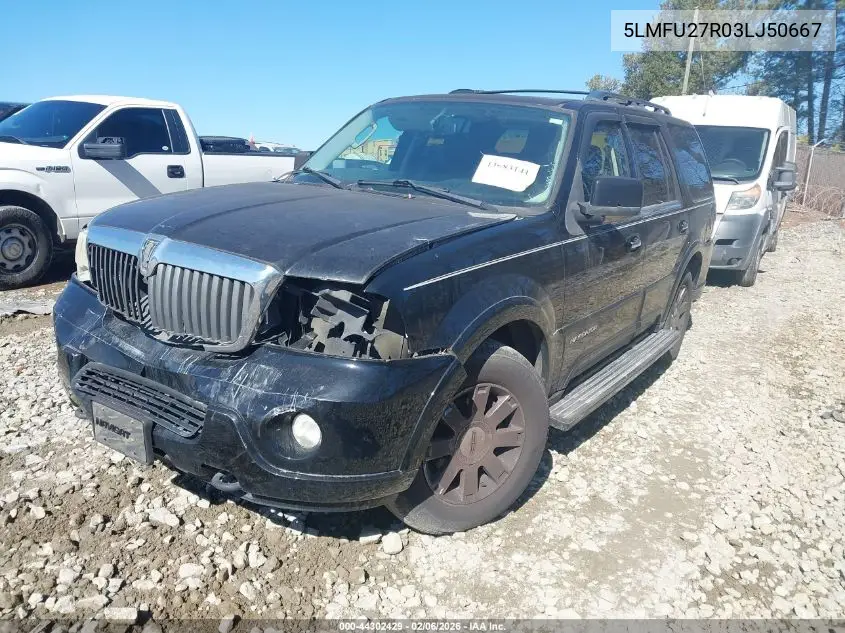5LMFU27R03LJ50667 2003 Lincoln Navigator