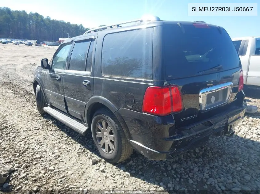5LMFU27R03LJ50667 2003 Lincoln Navigator