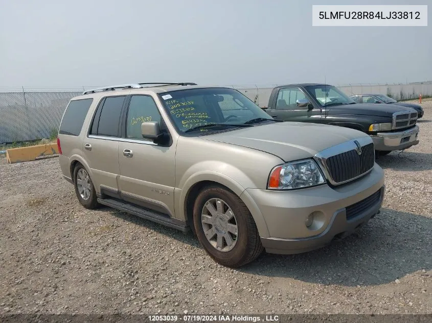 2004 Lincoln Navigator VIN: 5LMFU28R84LJ33812 Lot: 12053039