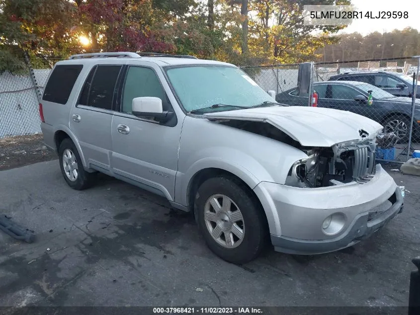 2004 Lincoln Navigator Luxury/Ultimate VIN: 5LMFU28R14LJ29598 Lot: 37968421