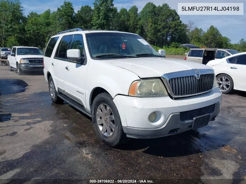 2004 Lincoln Navigator VIN: 5LMFU27R14LJ04198 Lot: 39706922