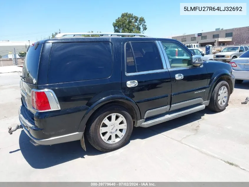 2004 Lincoln Navigator VIN: 5LMFU27R64LJ32692 Lot: 39779640