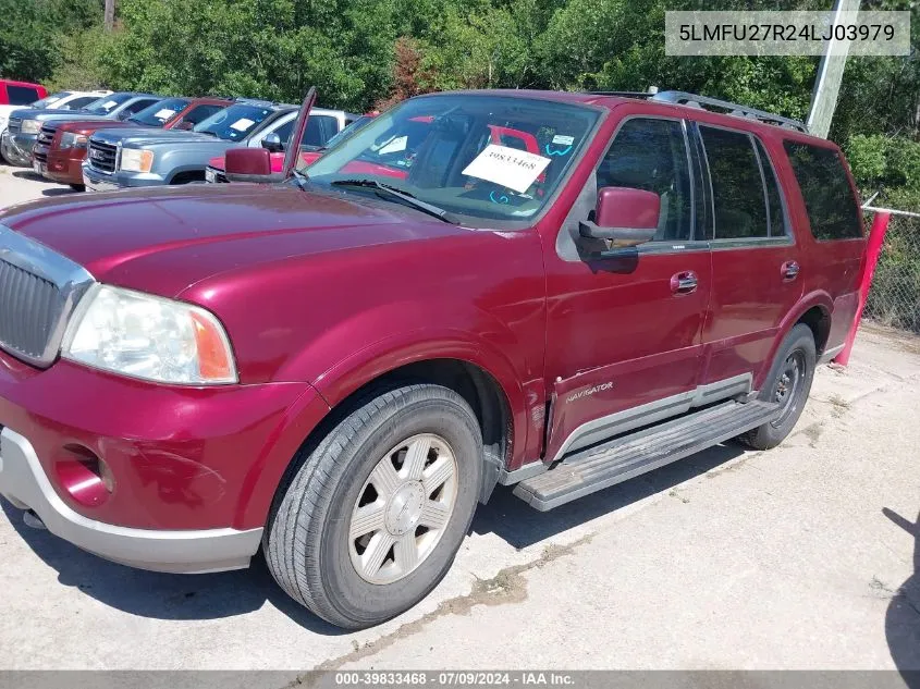 2004 Lincoln Navigator VIN: 5LMFU27R24LJ03979 Lot: 39833468