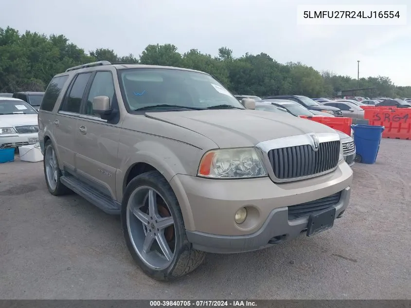 2004 Lincoln Navigator VIN: 5LMFU27R24LJ16554 Lot: 39840705