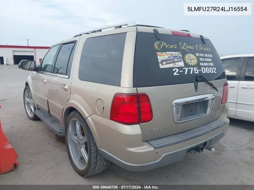 5LMFU27R24LJ16554 2004 Lincoln Navigator