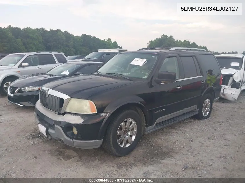 2004 Lincoln Navigator VIN: 5LMFU28R34LJ02127 Lot: 39844863