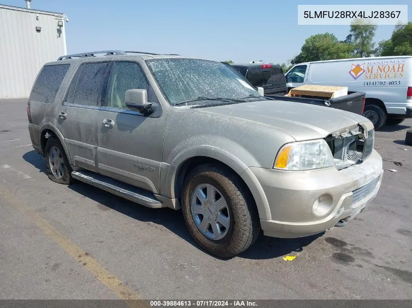 2004 Lincoln Navigator VIN: 5LMFU28RX4LJ28367 Lot: 39884613