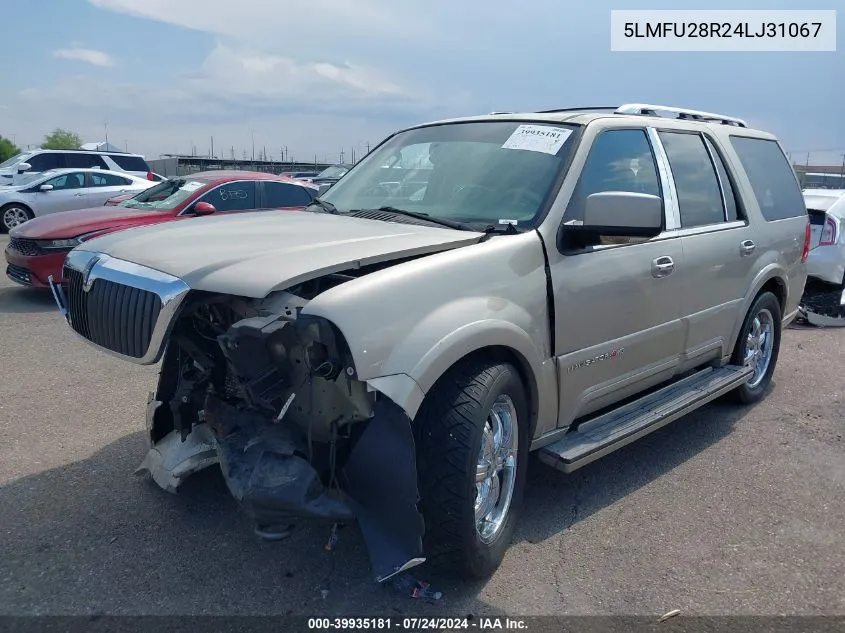 2004 Lincoln Navigator VIN: 5LMFU28R24LJ31067 Lot: 39935181