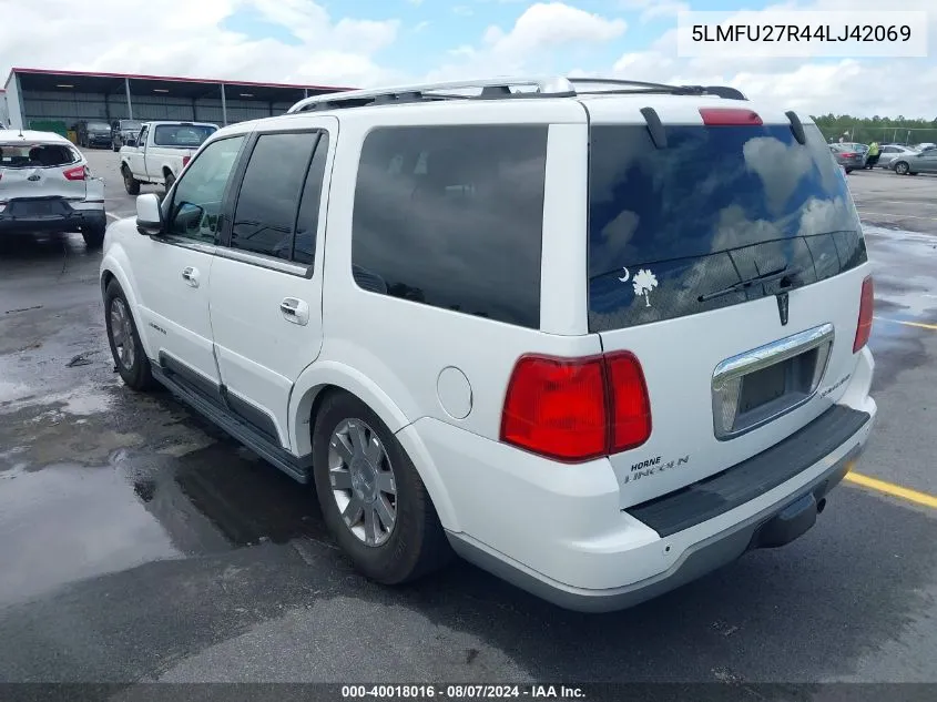 2004 Lincoln Navigator VIN: 5LMFU27R44LJ42069 Lot: 40018016