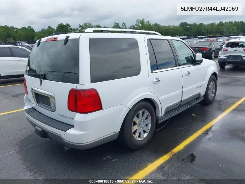 2004 Lincoln Navigator VIN: 5LMFU27R44LJ42069 Lot: 40018016