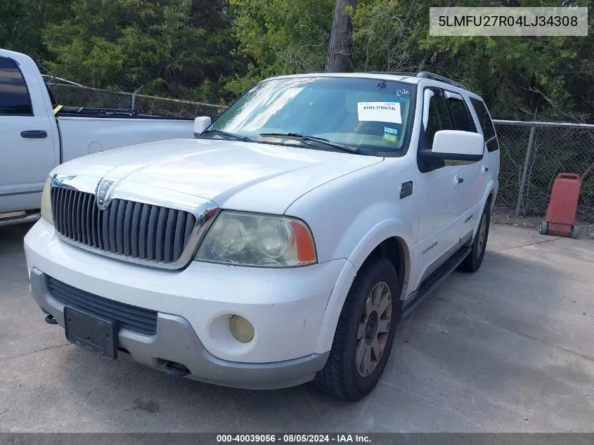 5LMFU27R04LJ34308 2004 Lincoln Navigator