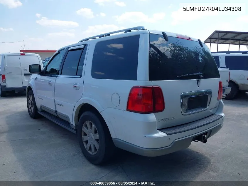 5LMFU27R04LJ34308 2004 Lincoln Navigator