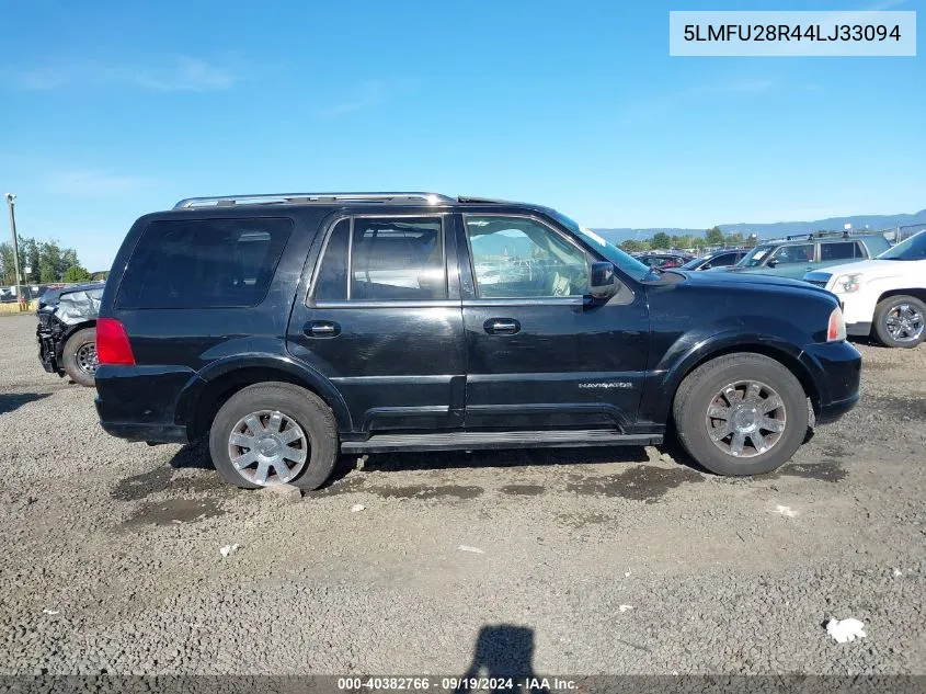 2004 Lincoln Navigator VIN: 5LMFU28R44LJ33094 Lot: 40382766