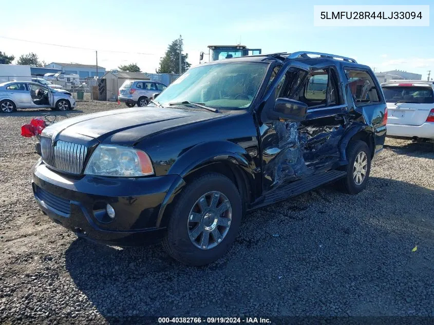 2004 Lincoln Navigator VIN: 5LMFU28R44LJ33094 Lot: 40382766