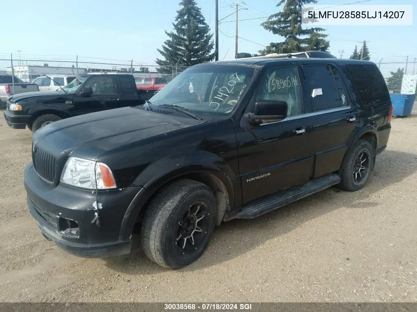 2005 Lincoln Navigator VIN: 5LMFU28585LJ14207 Lot: 30038568