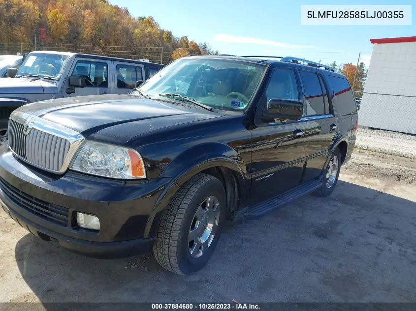 2005 Lincoln Navigator Luxury/Ultimate VIN: 5LMFU28585LJ00355 Lot: 37884680