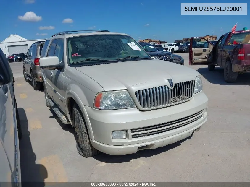 2005 Lincoln Navigator VIN: 5LMFU28575LJ20001 Lot: 39633893