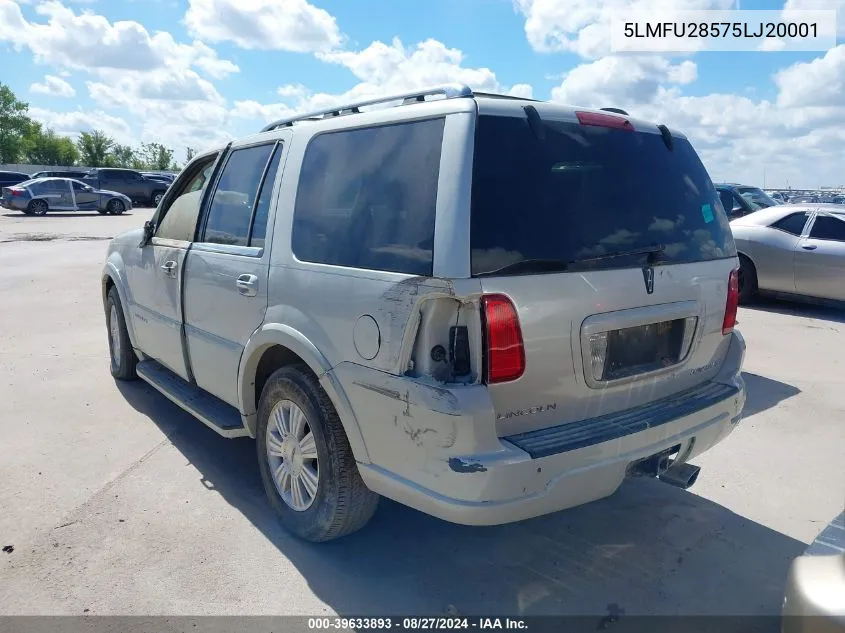 2005 Lincoln Navigator VIN: 5LMFU28575LJ20001 Lot: 39633893