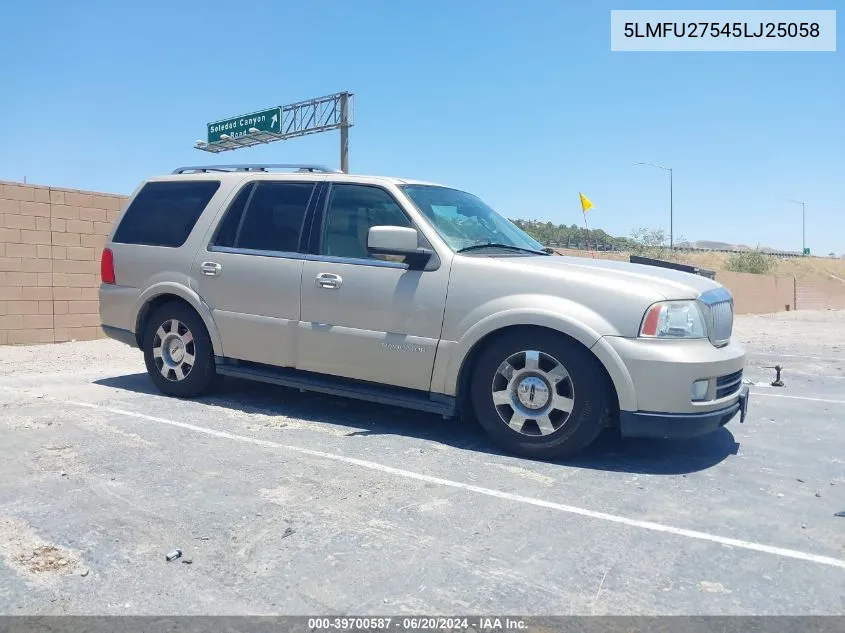 5LMFU27545LJ25058 2005 Lincoln Navigator