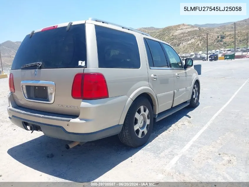 5LMFU27545LJ25058 2005 Lincoln Navigator