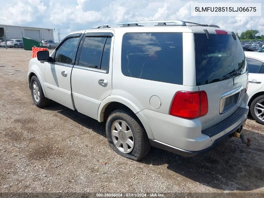 2005 Lincoln Navigator Ultimate VIN: 5LMFU28515LJ06675 Lot: 39856004