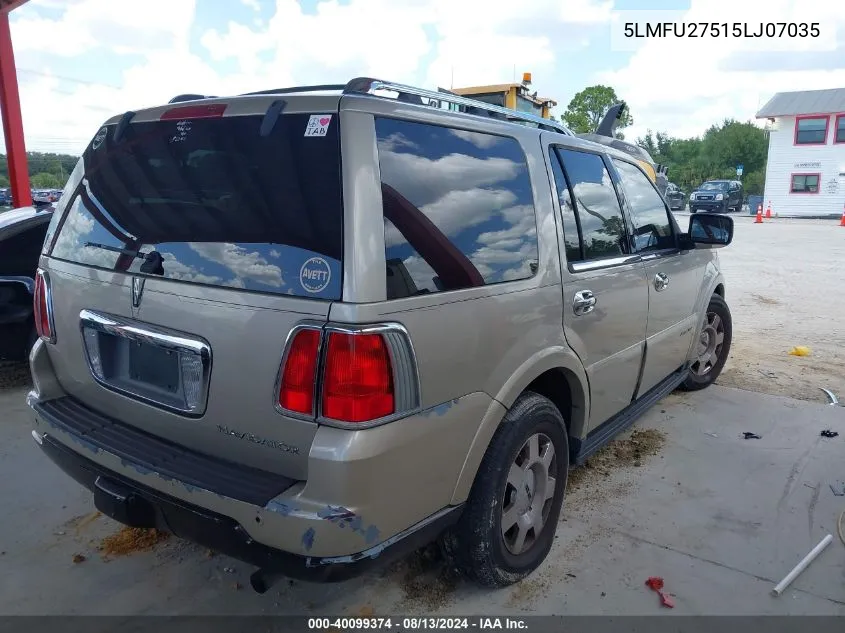 5LMFU27515LJ07035 2005 Lincoln Navigator