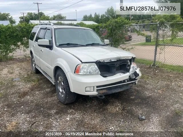 2006 Lincoln Navigator VIN: 5LMFU28576LJ07976 Lot: 20163859