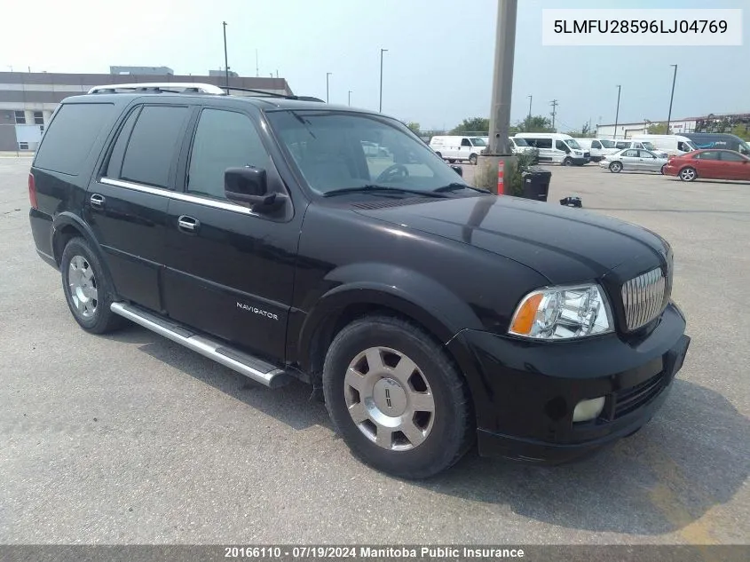 2006 Lincoln Navigator VIN: 5LMFU28596LJ04769 Lot: 20166110