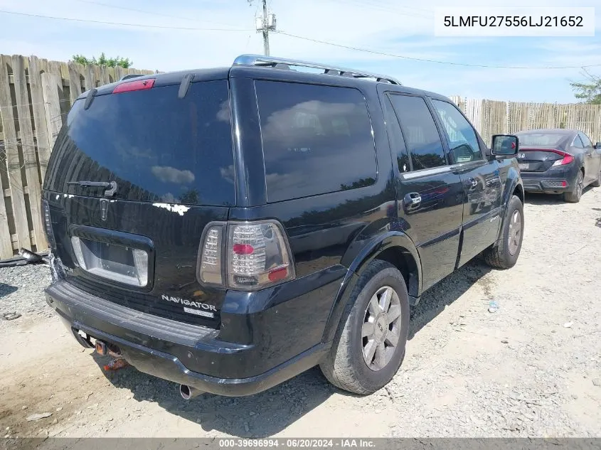 2006 Lincoln Navigator VIN: 5LMFU27556LJ21652 Lot: 39696994