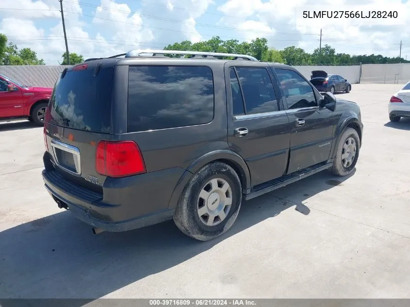 5LMFU27566LJ28240 2006 Lincoln Navigator Luxury/Ultimate