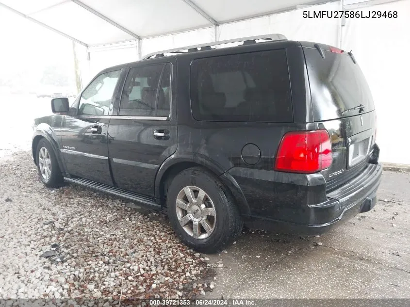 2006 Lincoln Navigator Luxury/Ultimate VIN: 5LMFU27586LJ29468 Lot: 39721353