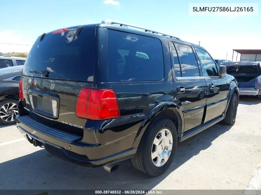 2006 Lincoln Navigator Luxury/Ultimate VIN: 5LMFU27586LJ26165 Lot: 39748532